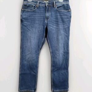 DU/ER L2X Straight Leg Jeans Size 36 x 30 Medium Wash Cotton Blend